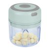Mini Electric Garlic Chopper 8.45 oz Cordless Garlic Mincer Food Chopper Rechargeable Food Blender Chili Nut Onion Pepper Meat Ginger Baby Food