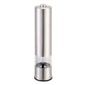 Electric Salt, Pepper Grinder With Light; Adjustable Coarseness; Stainless Steel Salt Pepper Shaker; Battery Operated Pepper Grinder Mill.