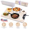 Food Warming Mat 23.6X15.8In 300W Fast Heating Electric Silicone Food Warmer With 14 Temp Levels 10Hrs Timer Settings Roll-Up Portable Hot Plates Heat
