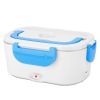 Electric Heating Lunch Box Food Heater Container Travel Thermal Bento Box Portable Food Warmer With 2 Removable Compartments 1 Free Spoon. 